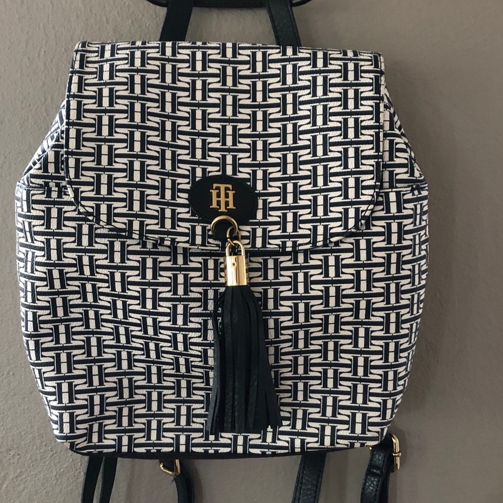 Tommy Hilfiger small backpack purse - almost new